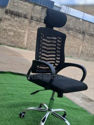 Mesh Office Chair - Adjustable Headrest, Lumbar Support, 360° - main view