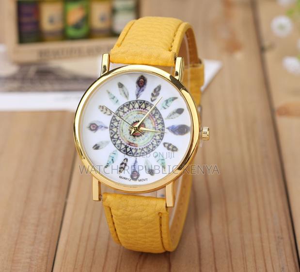 Mandala Feather Quartz Women Watch