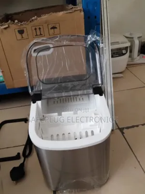 Ice Maker - 24kg/24h Output, Auto Shutoff, Stainless Steel