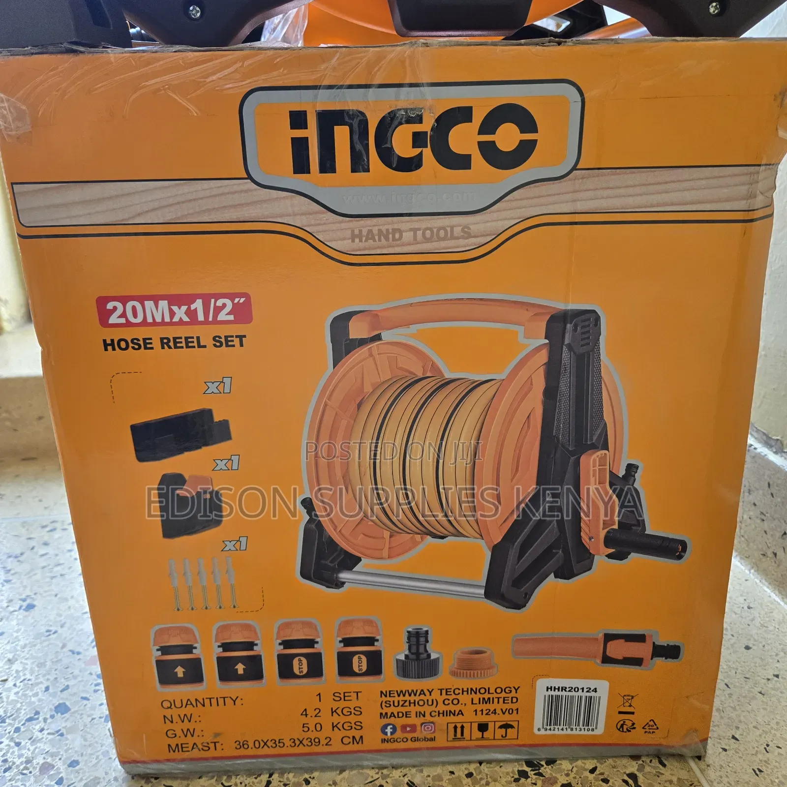 Garden Hose Reel 20 Metre Hose Pipe Sprinkler Trolley Cart Water Pipes