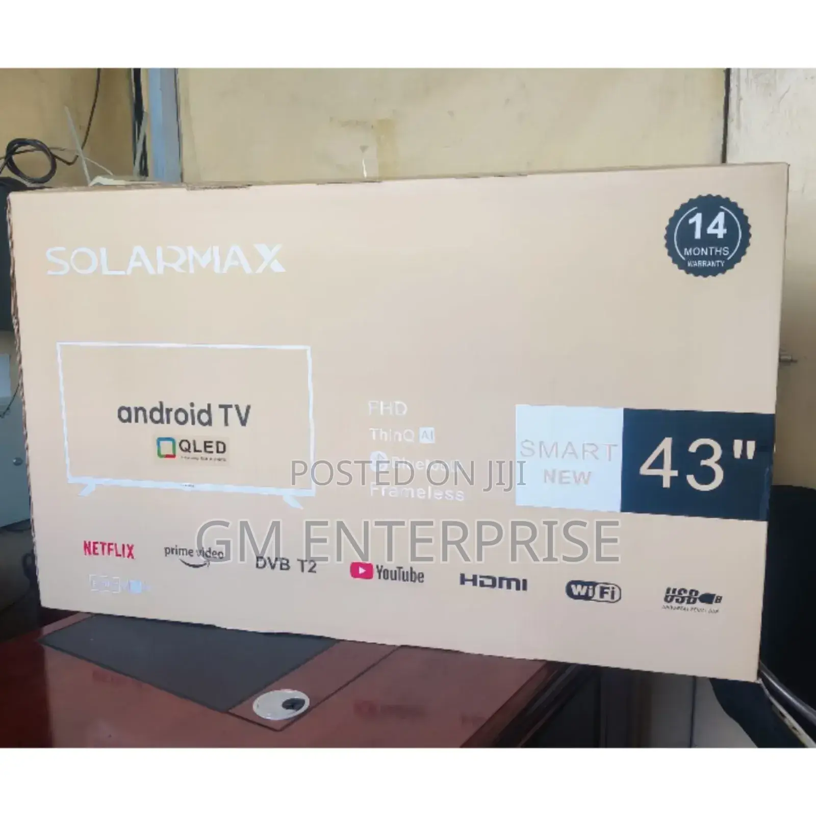 *Solarmax 43" Android Qled Smart Tv