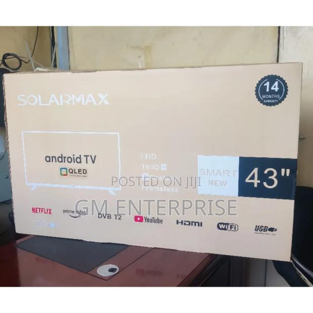 *Solarmax 43" Android Qled Smart Tv