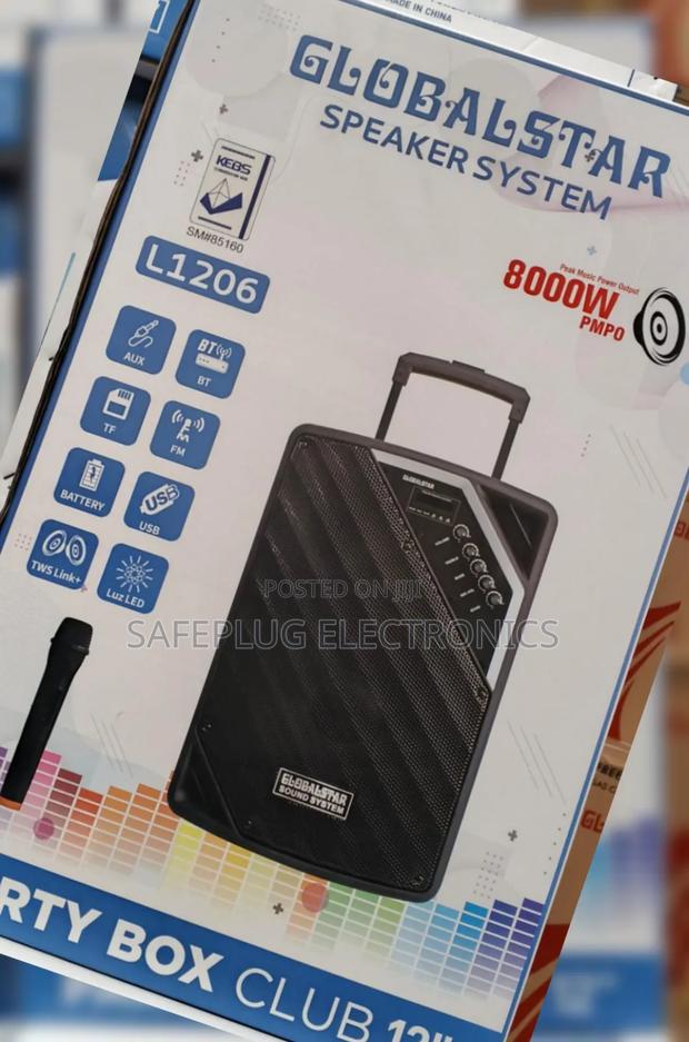 Globalstar Portable Club 12 Inches Trolley Portable Speaker
