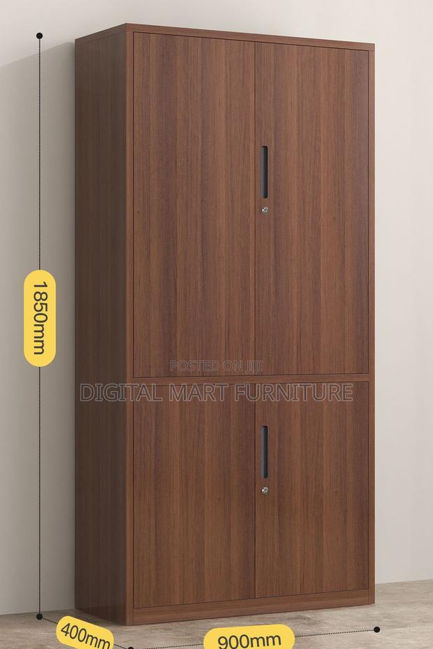 Brown Modern 2 Door Side Storage Cabinet - thumbnail 12