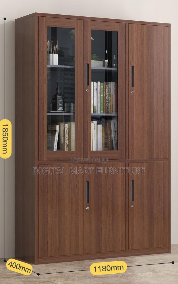 Brown Modern 2 Door Side Storage Cabinet - thumbnail 14