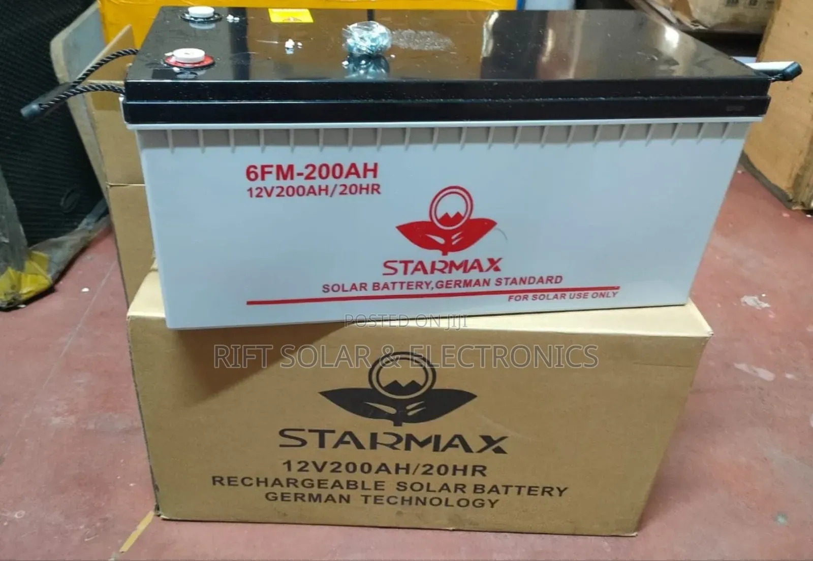 200 Ah - 20hrs Starmax Heavy Duty Gel Solar Battery for Off-Grid