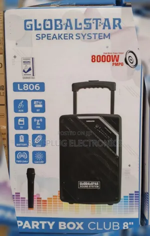 Globalstar 8 Inches Trolley Portable Speaker