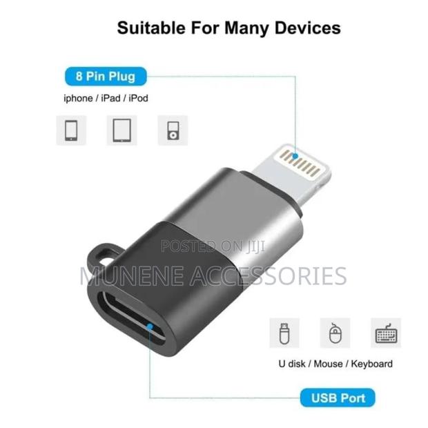 Wireless Microphone Connector Type C To Lightning Lavalier Adapter - thumbnail 2