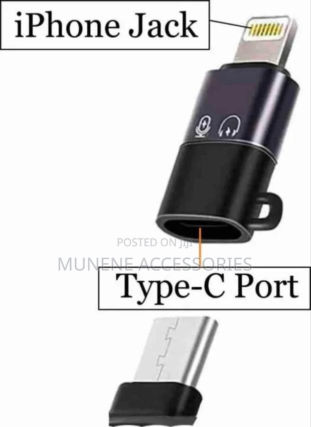Wireless Microphone Connector Type C To Lightning Lavalier Adapter - thumbnail 3