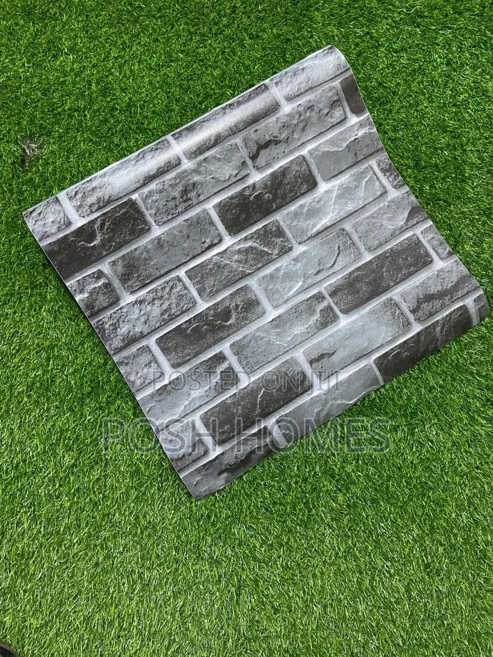 Grey Brick Peel and Stick Wallpapers