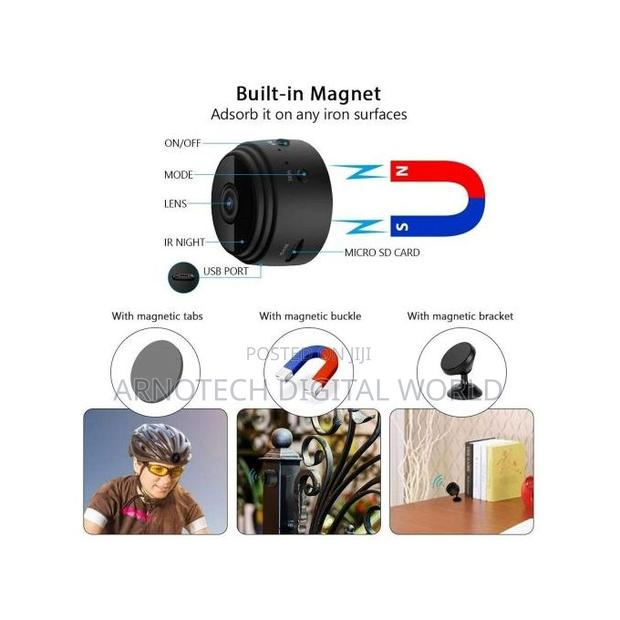 Wifi Wireless Hidden Camera A9 Mini CCTV - thumbnail 4