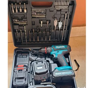 Makita 88v Cordless Drill With Hammer Fuction 
2 Batteries
47pcs