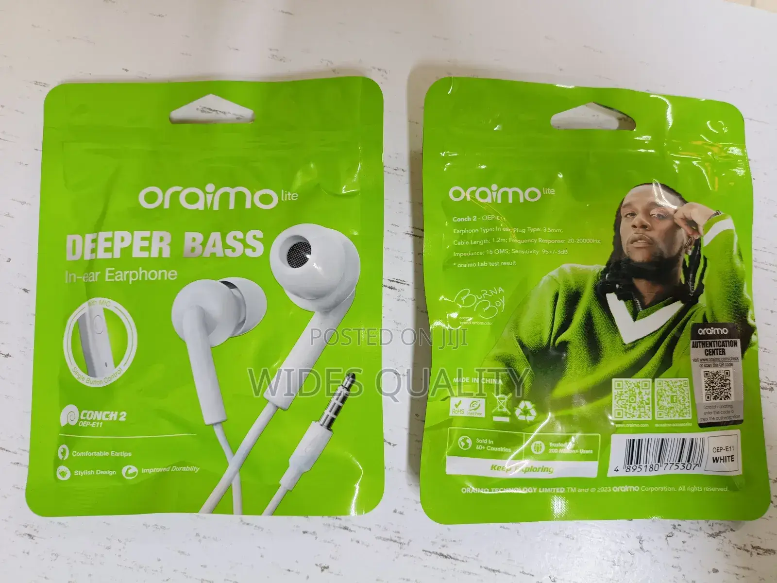 Oraimo Earphones.Quality Earphones