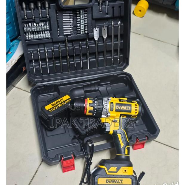 Dewalt 118v Brushless Cordless With Hammer Fuction
47pcs Accessories