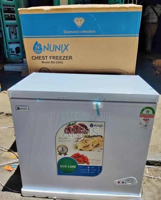 Nunix 200l Chest Deep Freezer (White* Color)