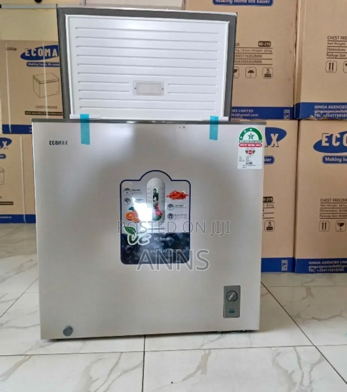 Ecomax 219l Chest Deep Freezer (3 Star -Fast Cool)