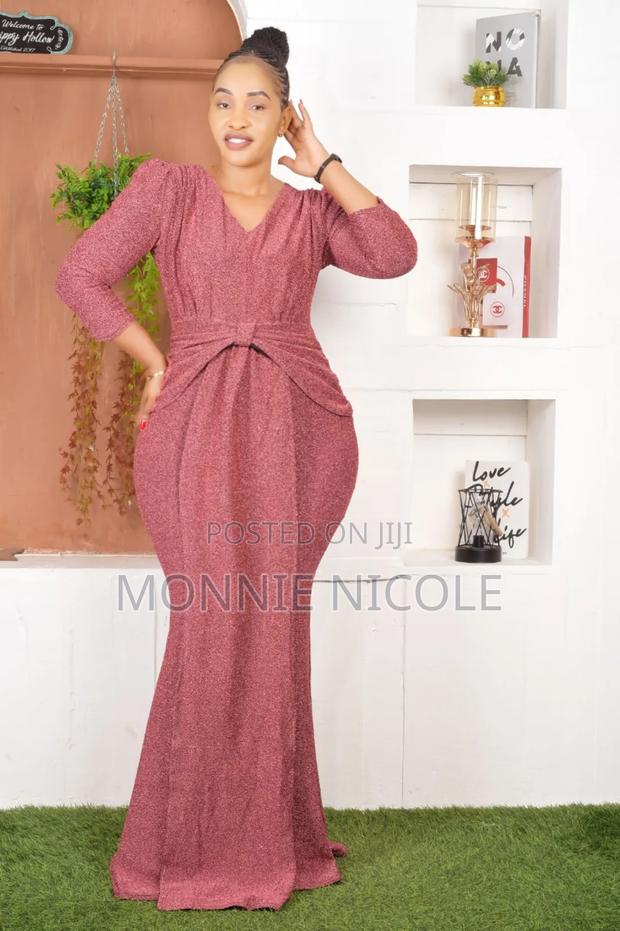 Burgundy Dinner Dress/Evening Wear - thumbnail 2
