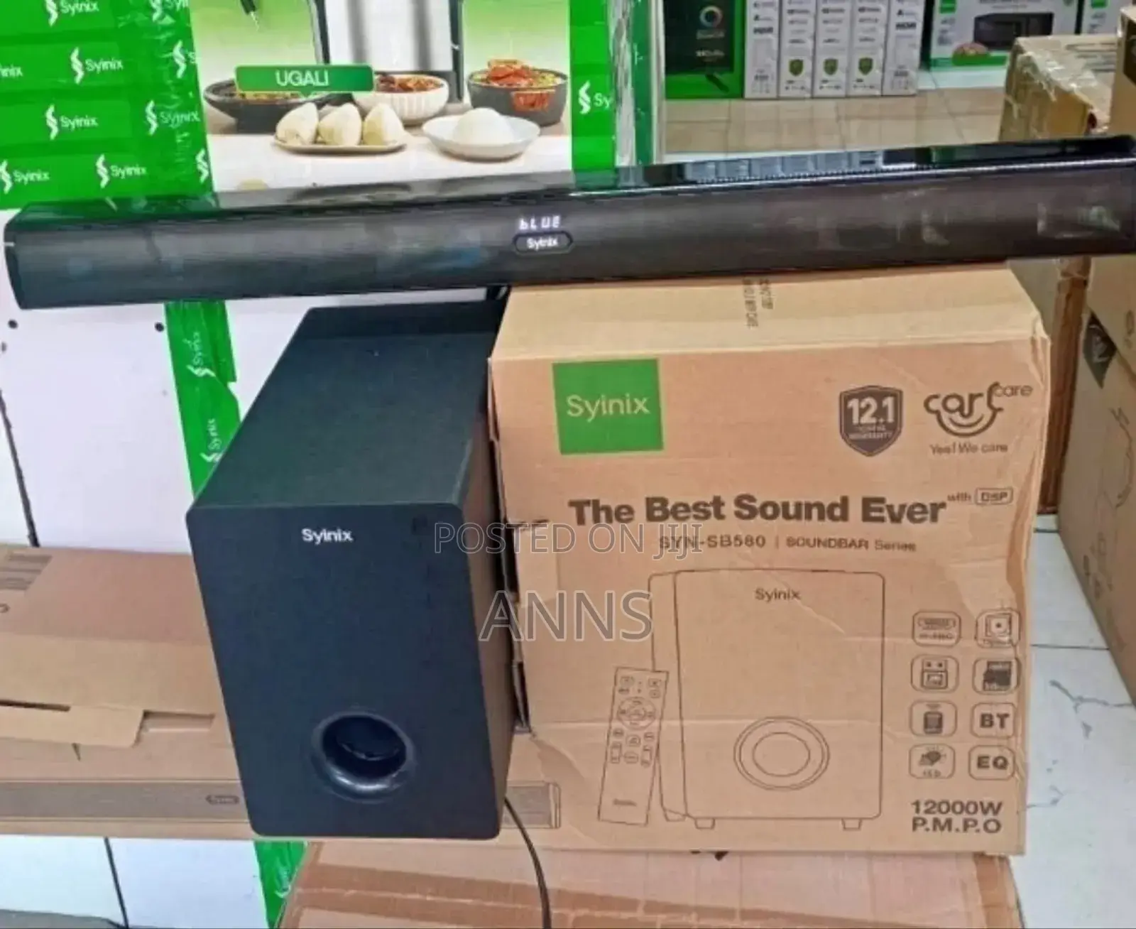 Syinix Soundbar Speaker System/Bt/Usb/Fm Syn-S60 Black