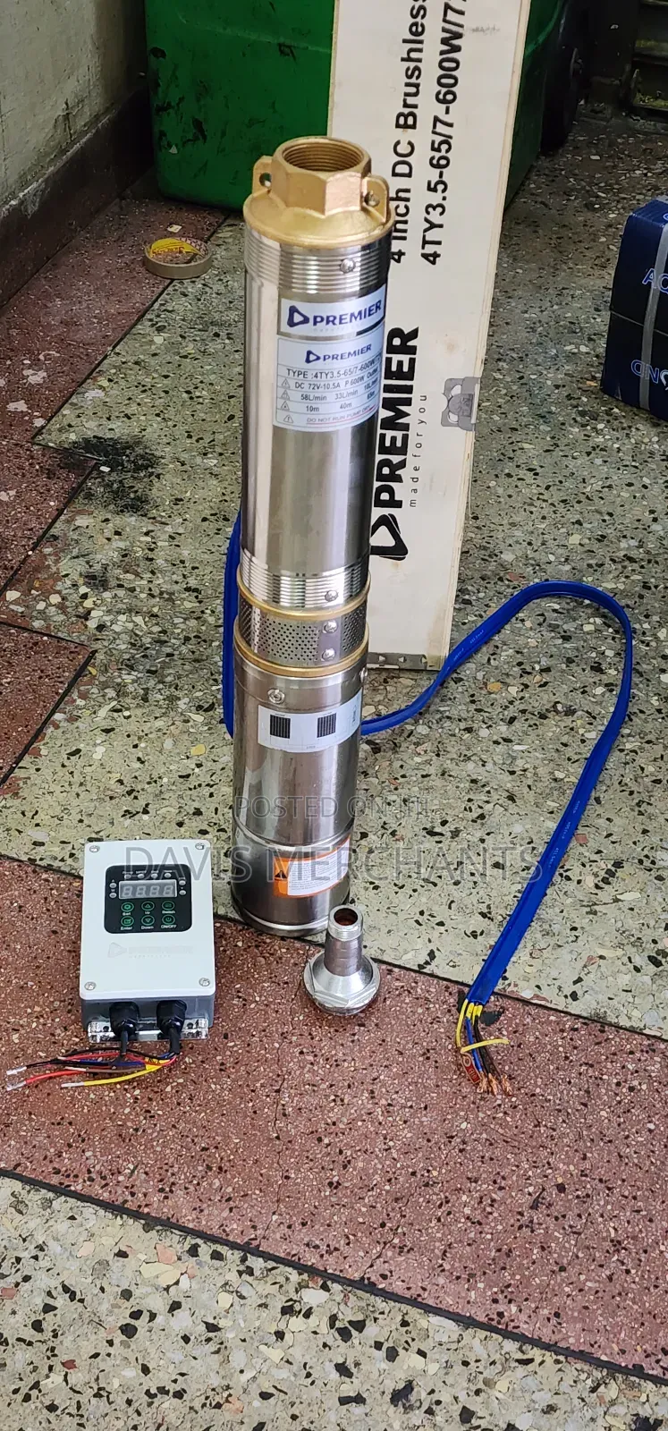Solar Water Pump With Control Box Brushless Technology