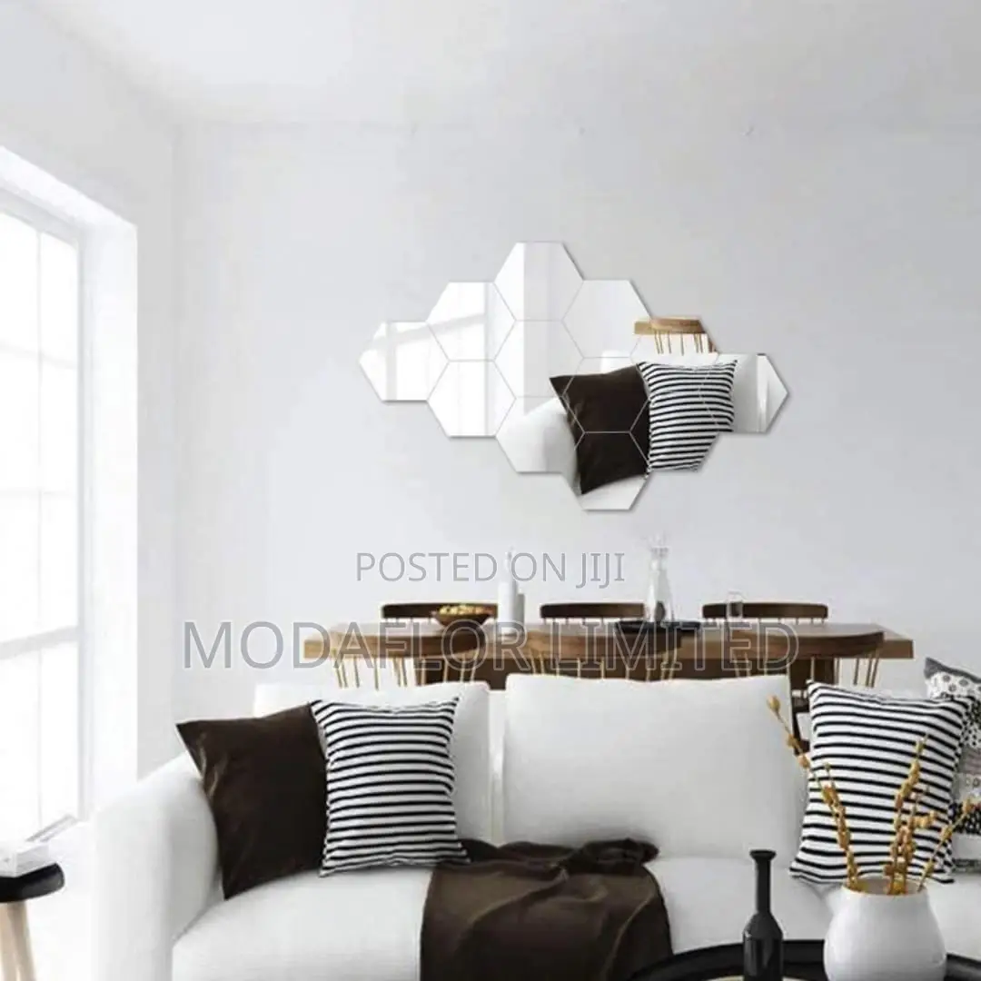 Ultra Clear Hexagon Acrylic Decorative Mirrors