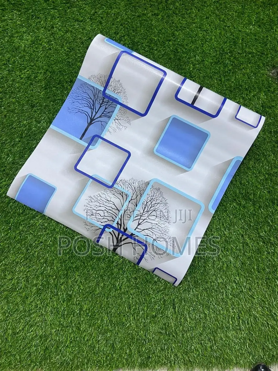 Blue 3d Self Adhesive Home Improvement Wallpapers