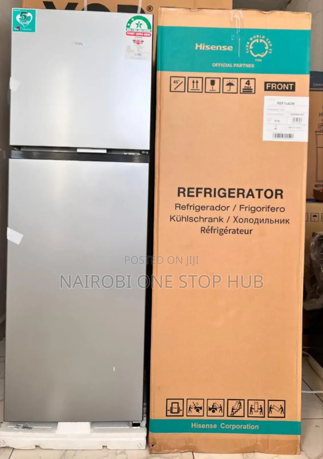 Hisense Fridge 154 Litres Double Door Refrigerator