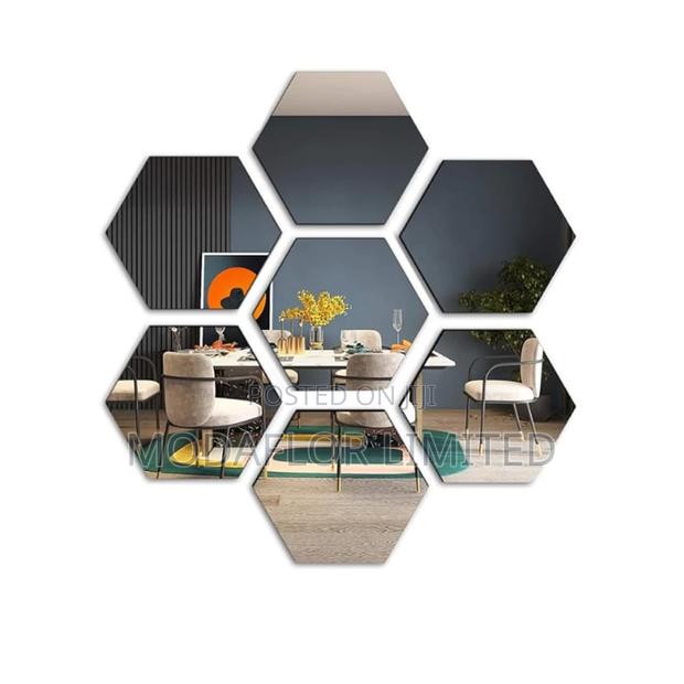 Elite Hexagon Acrylic Wall Art Mirrors