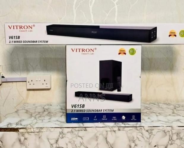 Vitron 2.1ch Wired Sound Bar System Usb/Fm - Black Body v-61sb