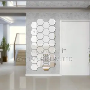 Geometric Hexagon Acrylic Mirror Decor