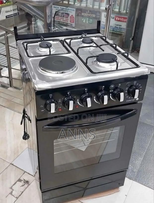 Volsmart 3gas + 1 Electric Free Standing Gas Cooker Plus Electric Oven