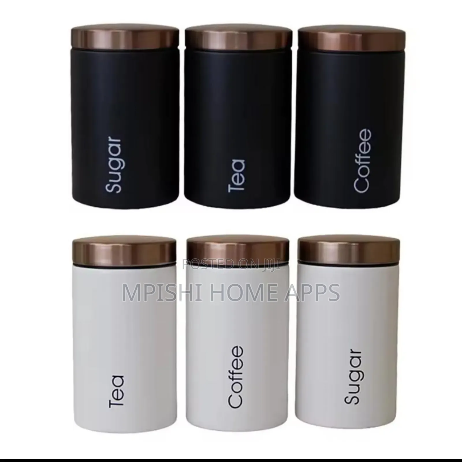 Sugar, Tea, Coffee Canisters
