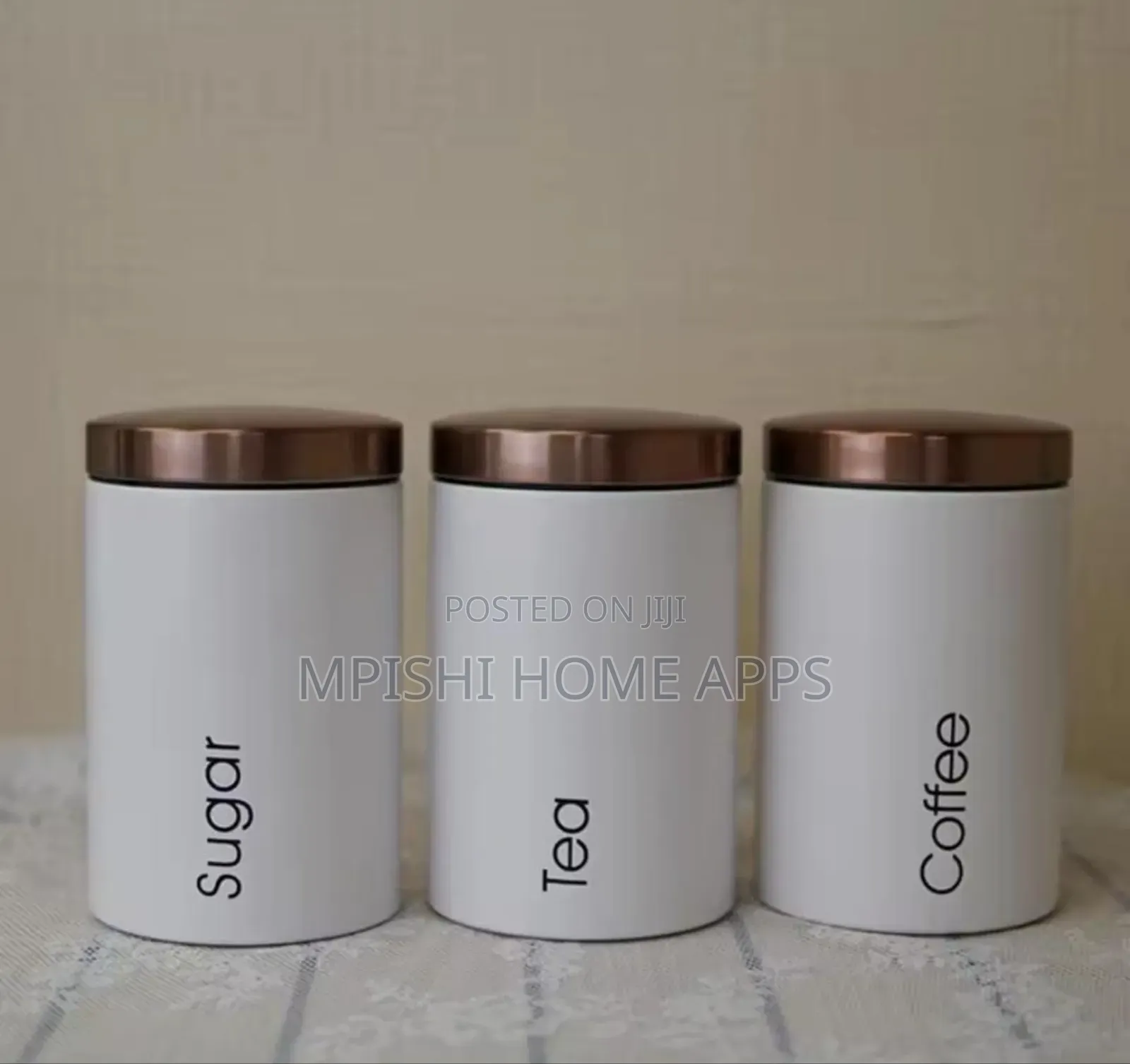 Sugar, Tea, Coffee Canisters