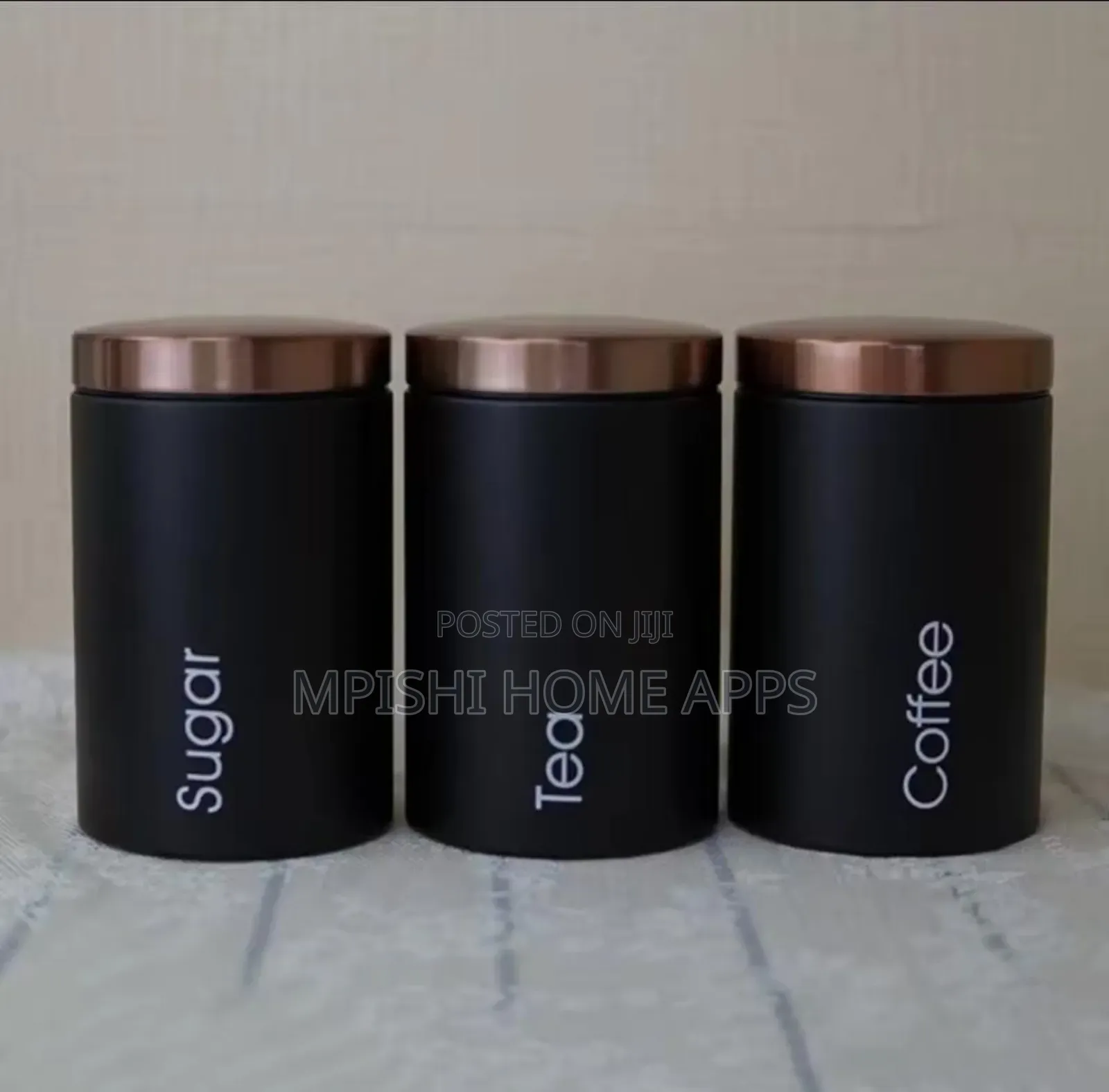 Sugar, Tea, Coffee Canisters