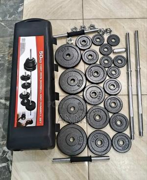 50kilograms Dumbbells Set / Gyming Exercise Weights Cast Iron - thumbnail 2
