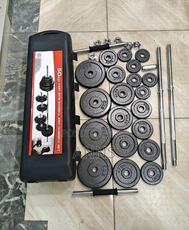 50kilograms Dumbbells Set / Cast Iron Weights - main view