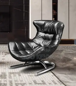Home Chair; Light Luxury Leather Lounge Chair for Stylish Interiors