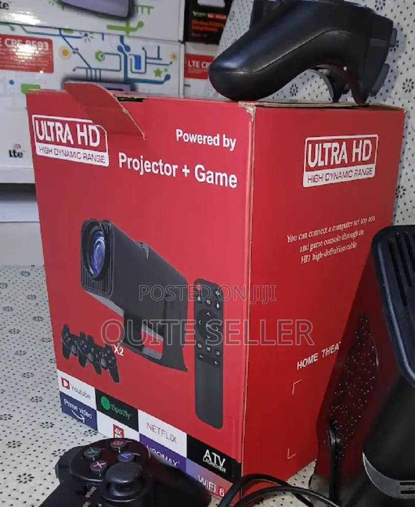 Ultra Hd Projector With Game Controller X2 Projector