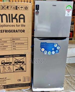 Mika 202 Litres No- Frost Double Door Refrigerator (Silver Body)Mrn202