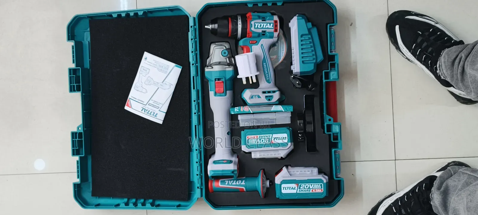 Brand New Total Drill Cordless Drill+Cordless Grinder
