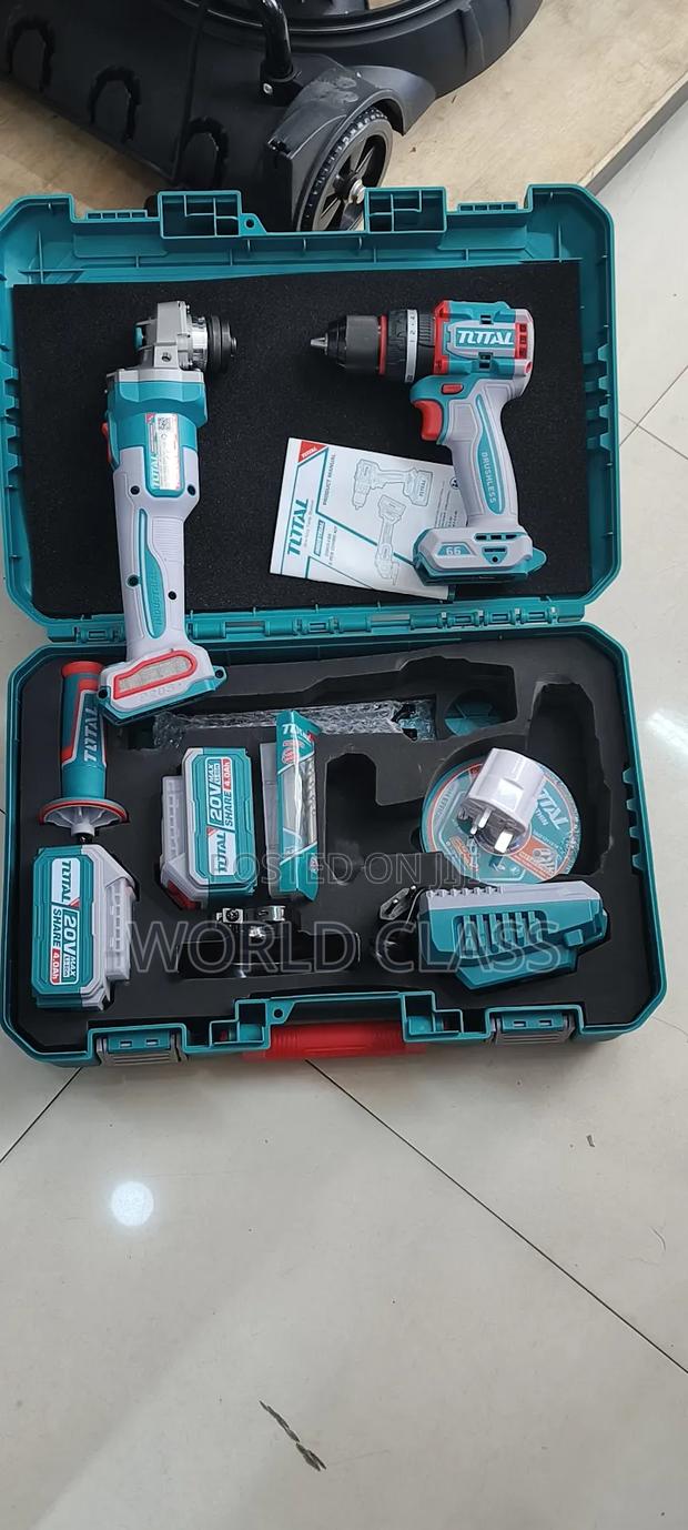 Brand New Total Drill Cordless Drill+Cordless Grinder - thumbnail 2