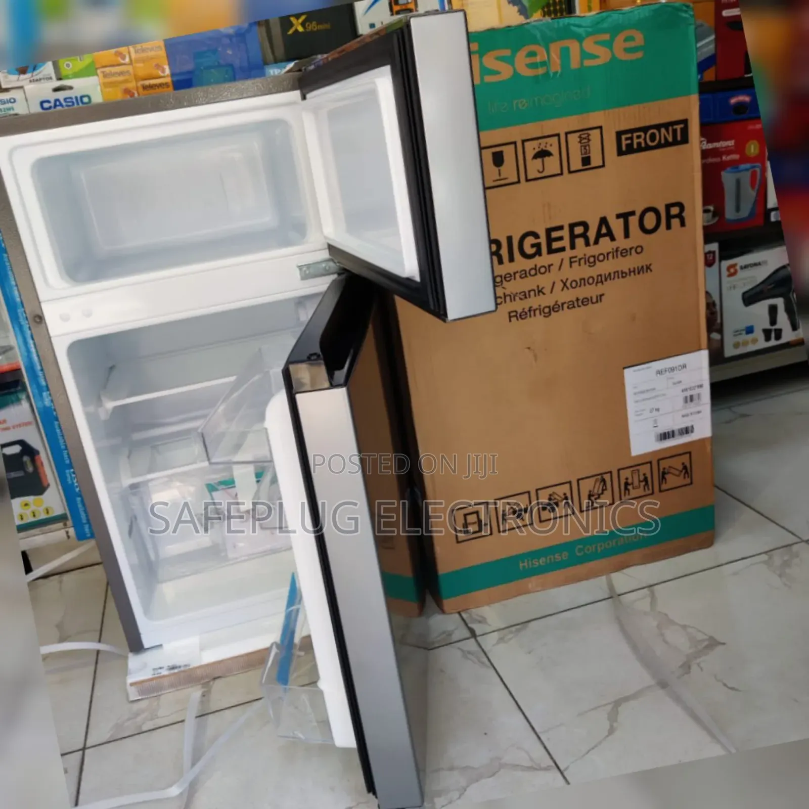 Hisense Ref091dr-91l Double Door Refrigerator+5 Years Warranty. At 17500
