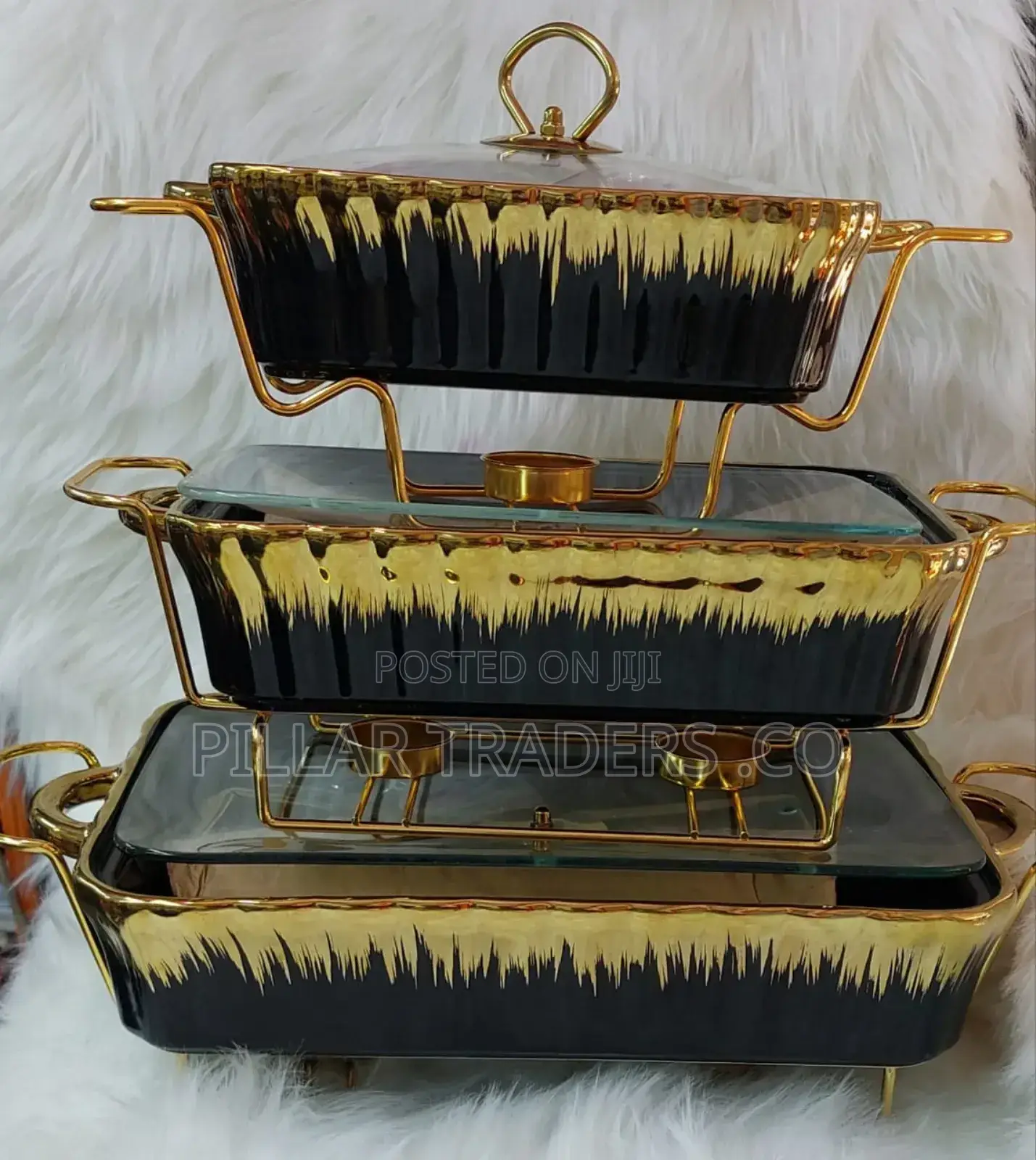 Ceramic Chaffing Dish Set