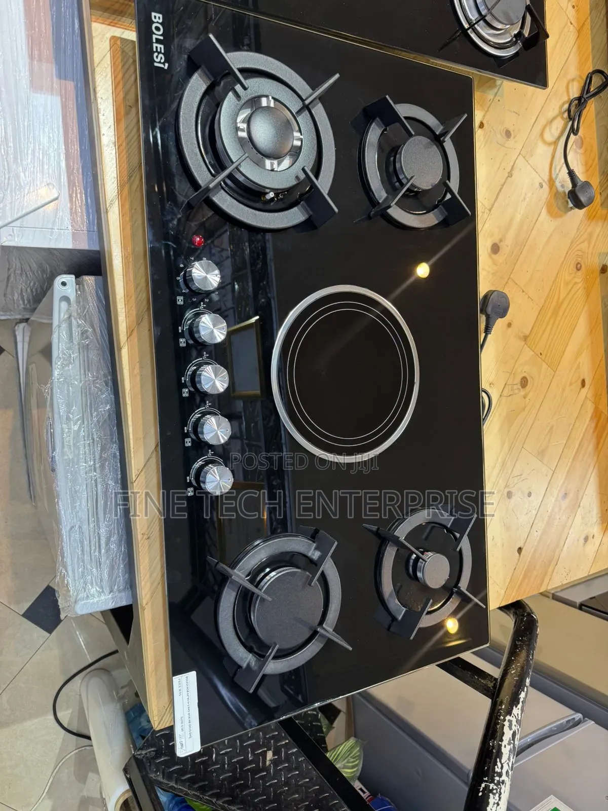 Bolesi 4+1, Cast Iron With Gas Sensor-60*90