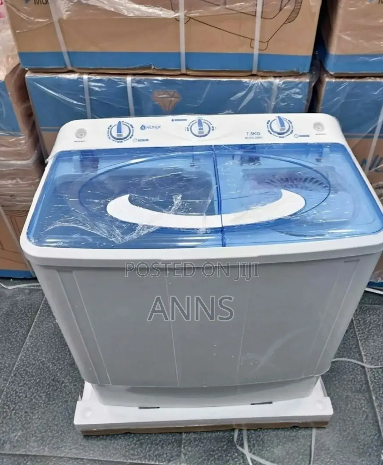 Nunix 7.5 KGS Two Tub Washing Machine Top Load Nu/7.