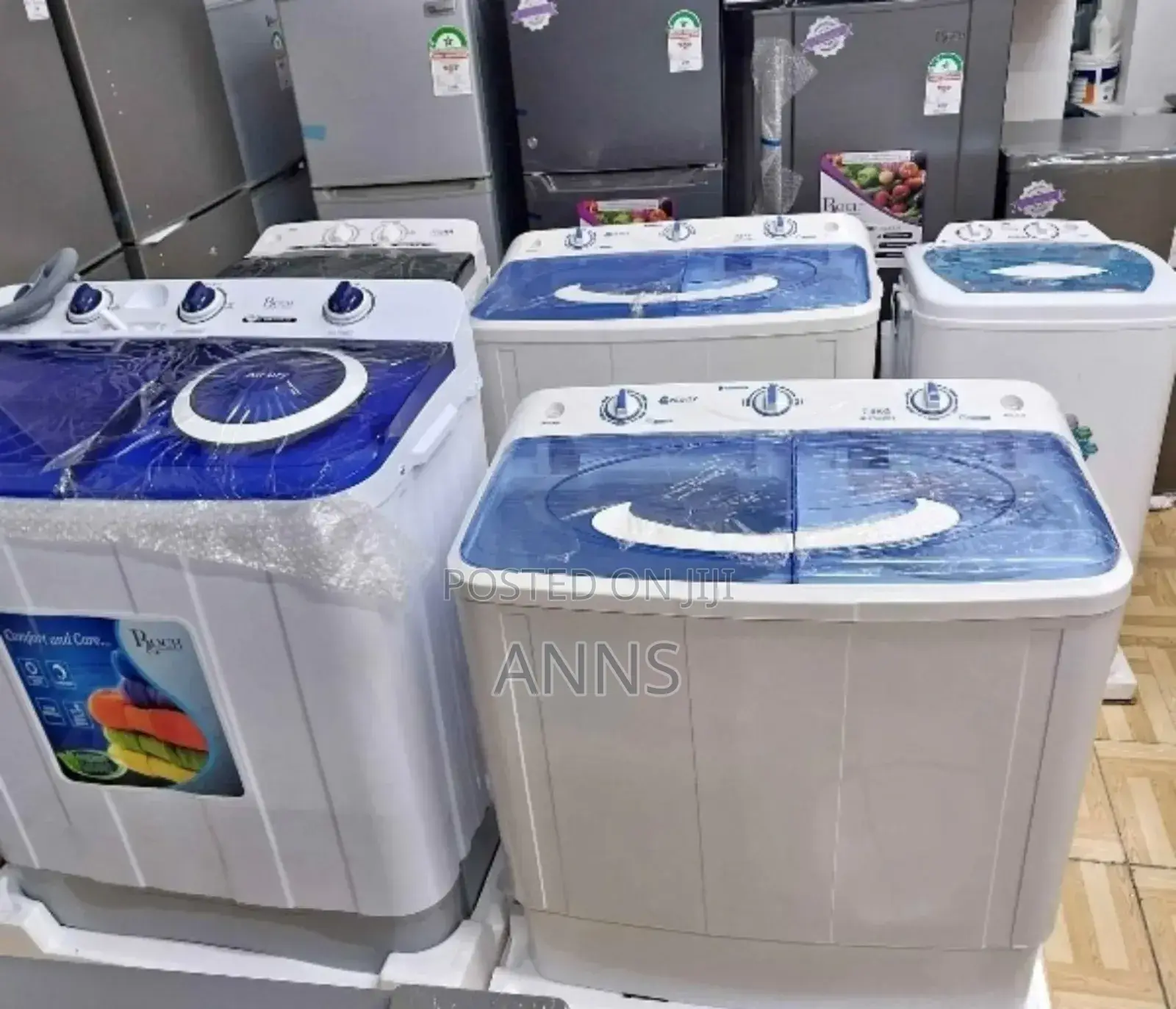 Nunix 7.5 KGS Twin Tub Washing Machine (*Nu/7.- White)