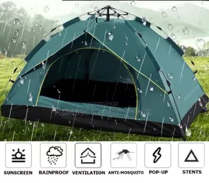 Strong Up to 4 Persons Water Proof Pop Up Camping Tent in Portable Bag