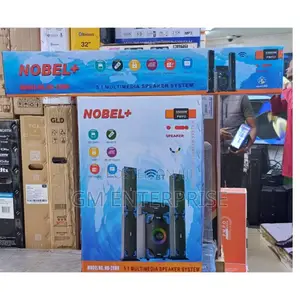Nobel Tall Boy Speakers-Bt Hometheare-55000w Pmpo- Nb 2080
