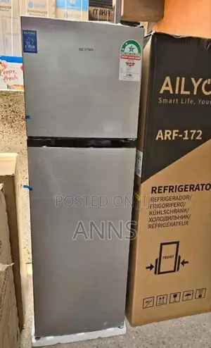 Ailyons 168 Litres 2 Door Refrigerator (Silver Body) Rf-172*