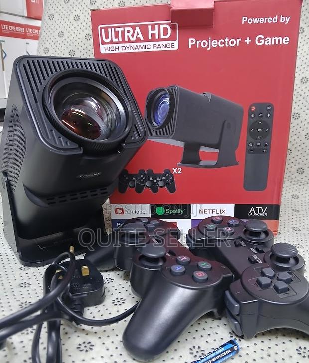 Ultra Hd Portable Projector With Game Controller X2 | Wifi 6-Bt 5.0 - thumbnail 2