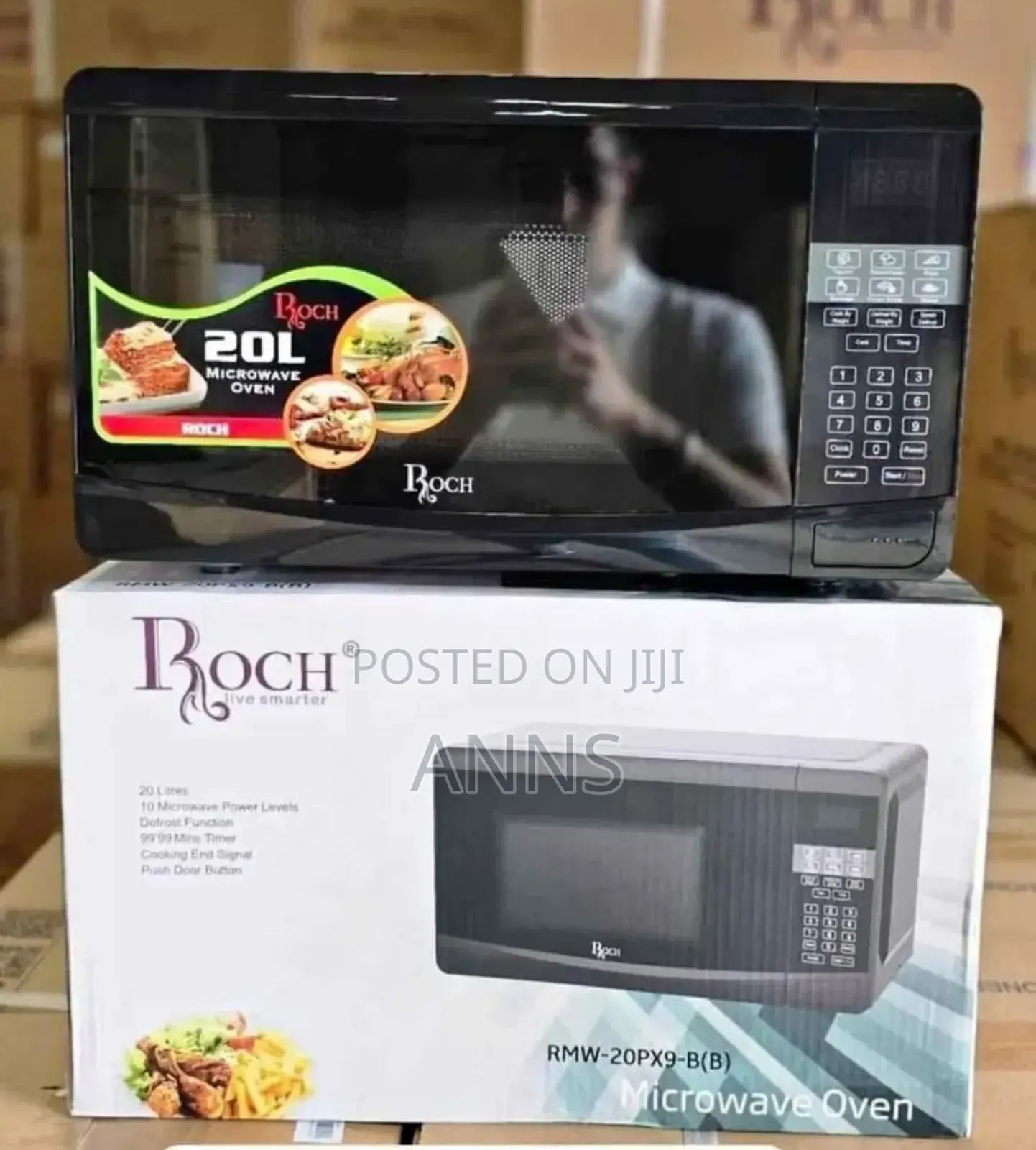 20 Litres Roch Digital Microwave Oven RMW-20l Black